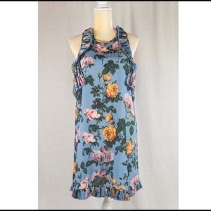 Anthro Delfi Anita Minnie Floral Cold Shoulder